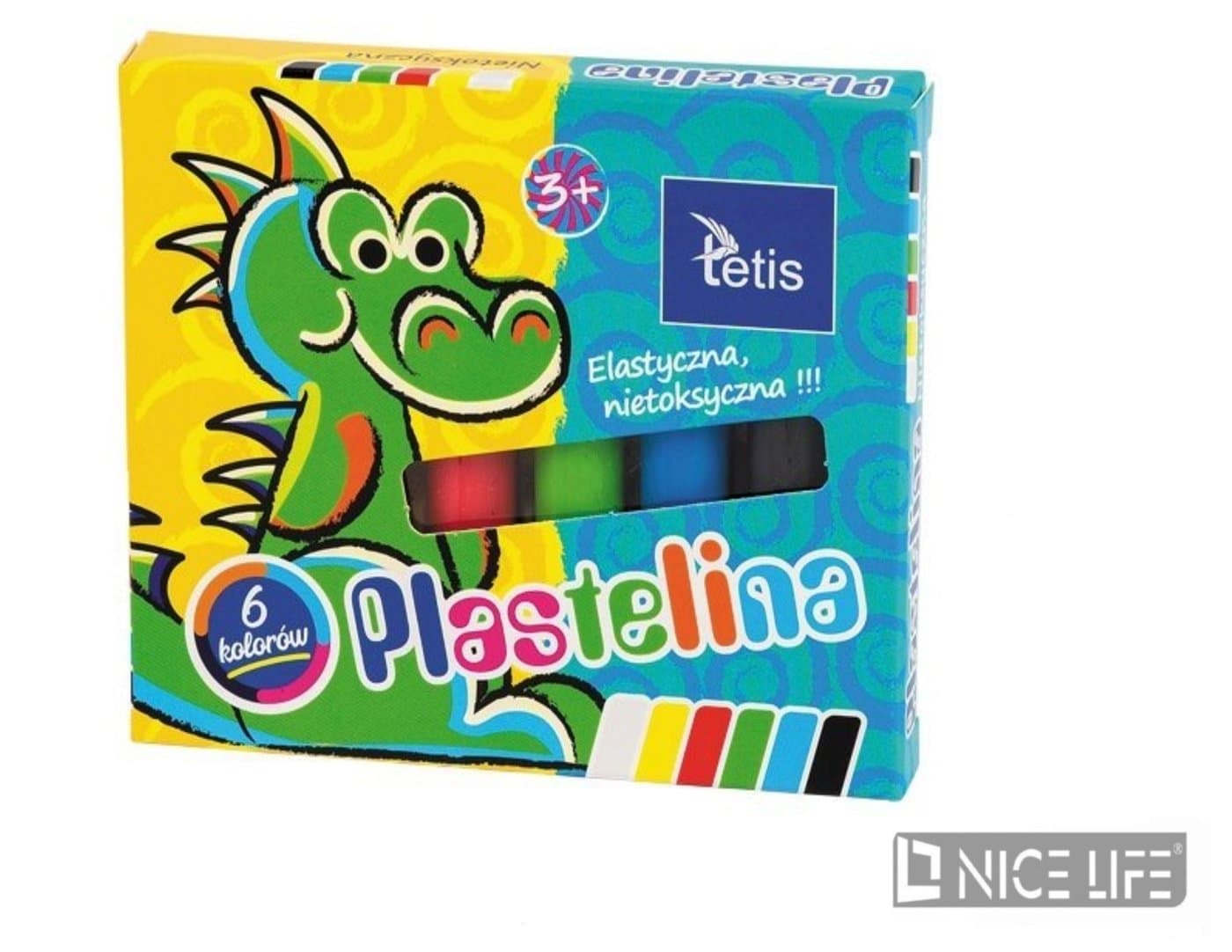Tetis plastelina 6 kolorów po 15 g