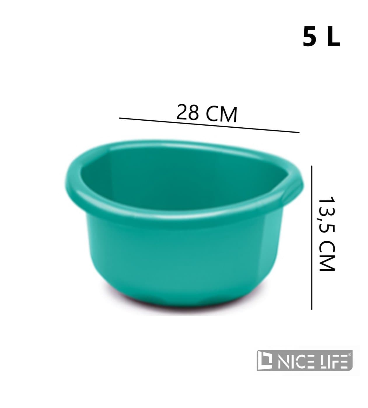 Miska plastikowa z uszami 5 l