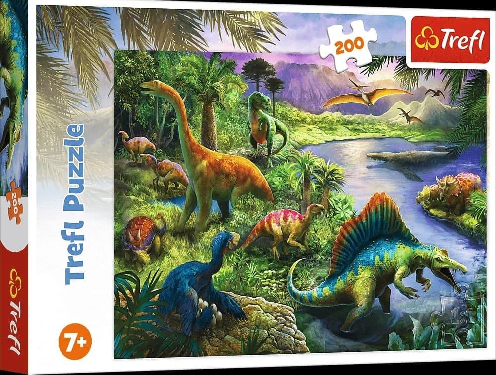 PUZZLE 200 DRAPIEŻNE DINOZAURY
