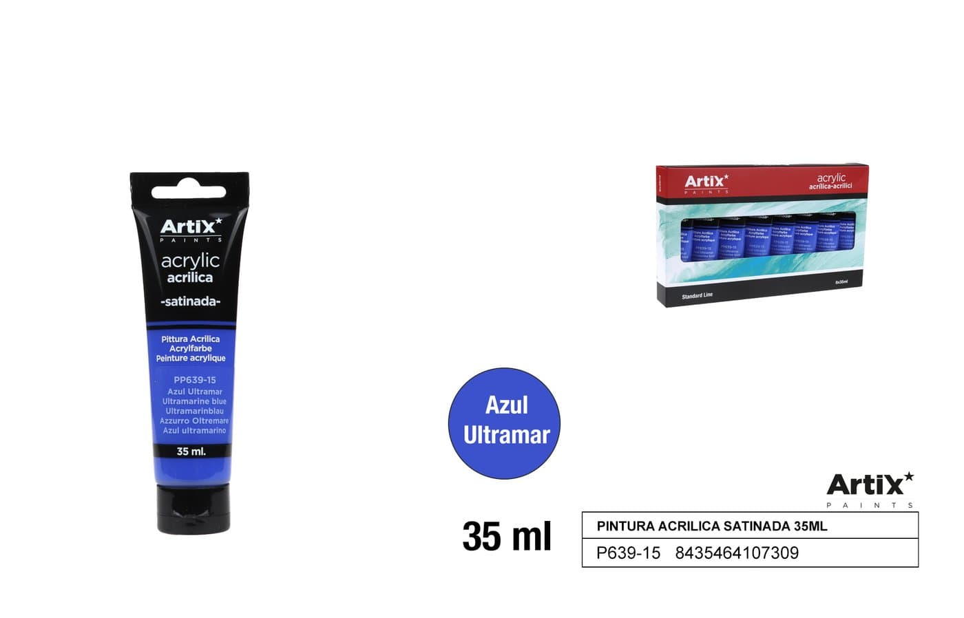 Farba akrylowa niebieska ultramarynowa 35 ml
