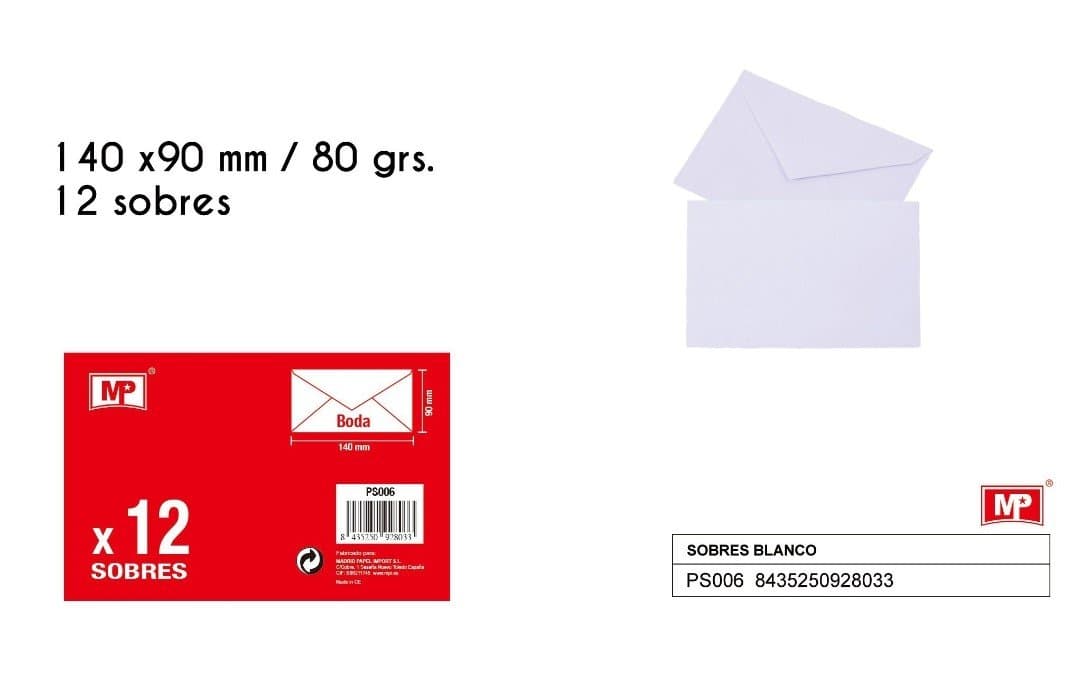 Koperta biała papierowa korespondencyjna