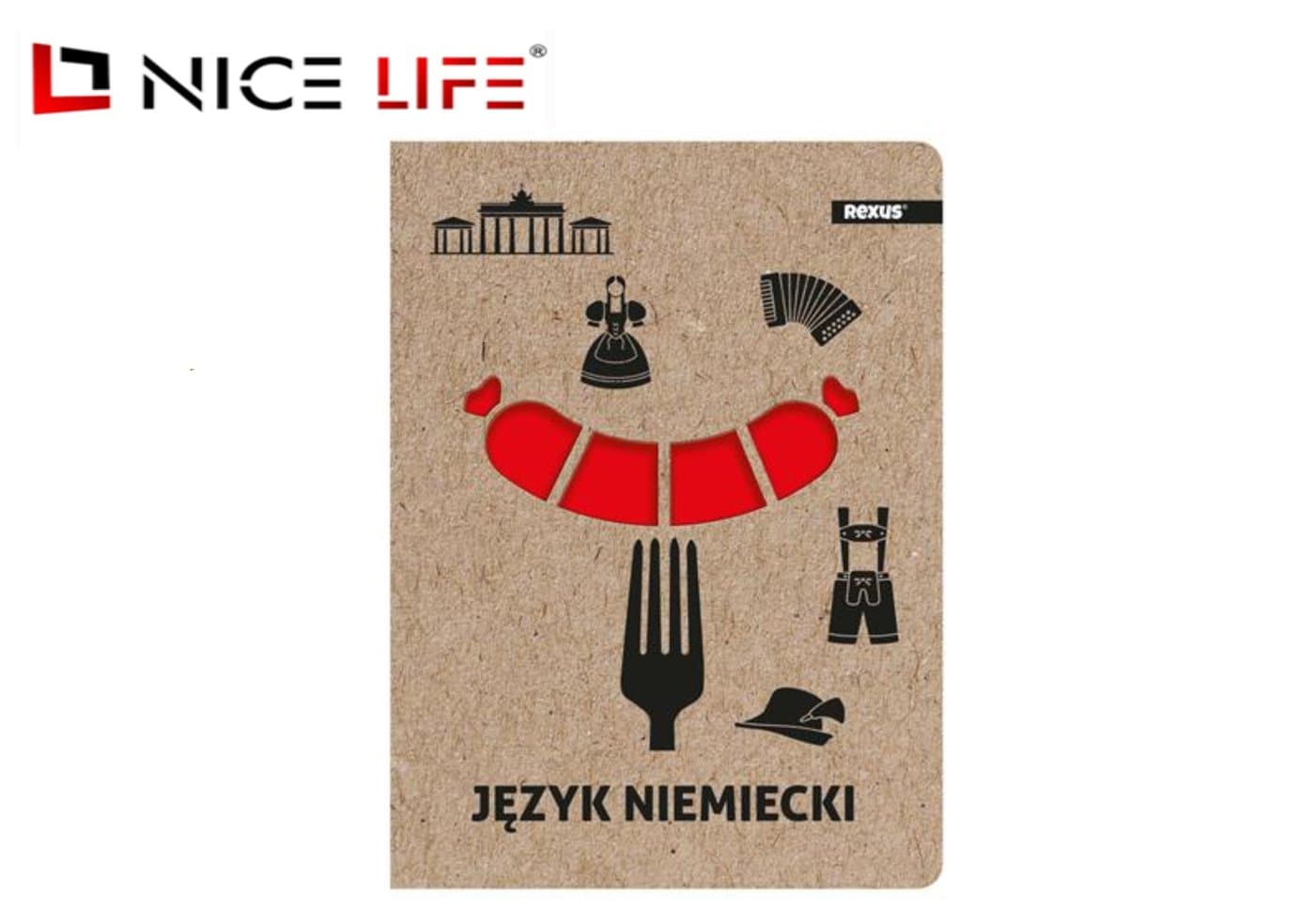 Zeszyt Tematyczny A5/58k. kratka - JĘZYK NIEMIECKI