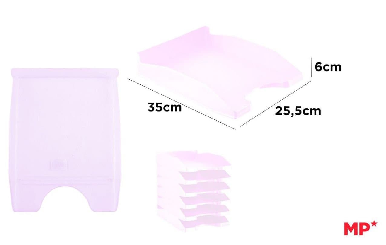 Półka na dokumenty plastikowa fioletowa