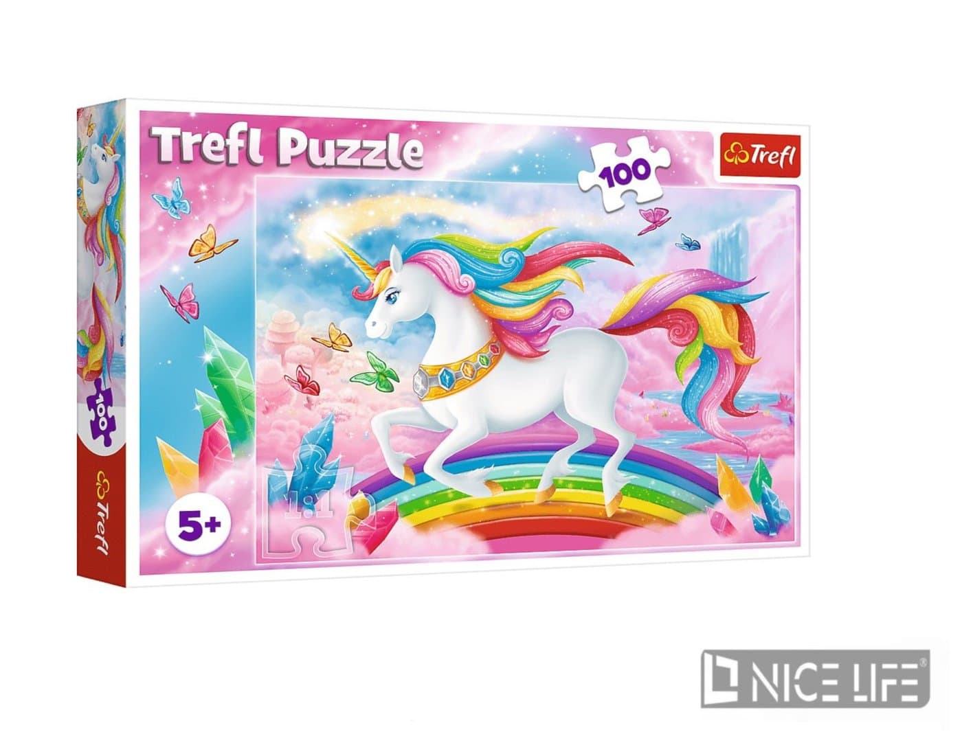 Puzzle 100-elementowe z jednorożcem
