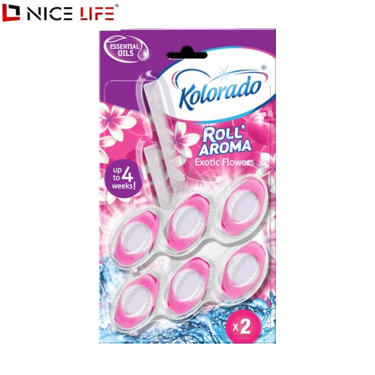 Zawieszka do muszli toaletowej o aromacie egzotycznych kwiatów