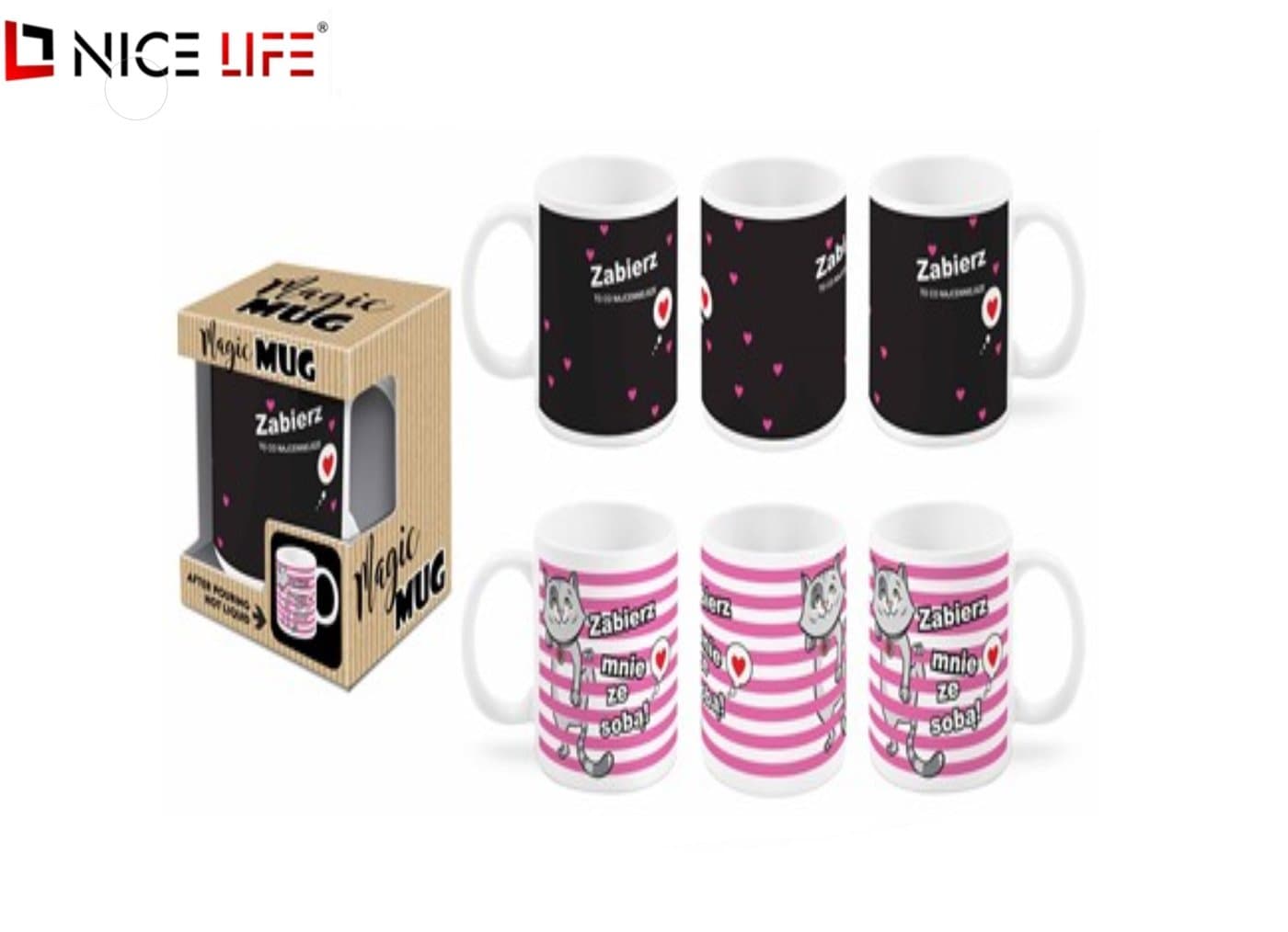 MAGICZNY 21 - kubek BOSS 300ml - Kotki