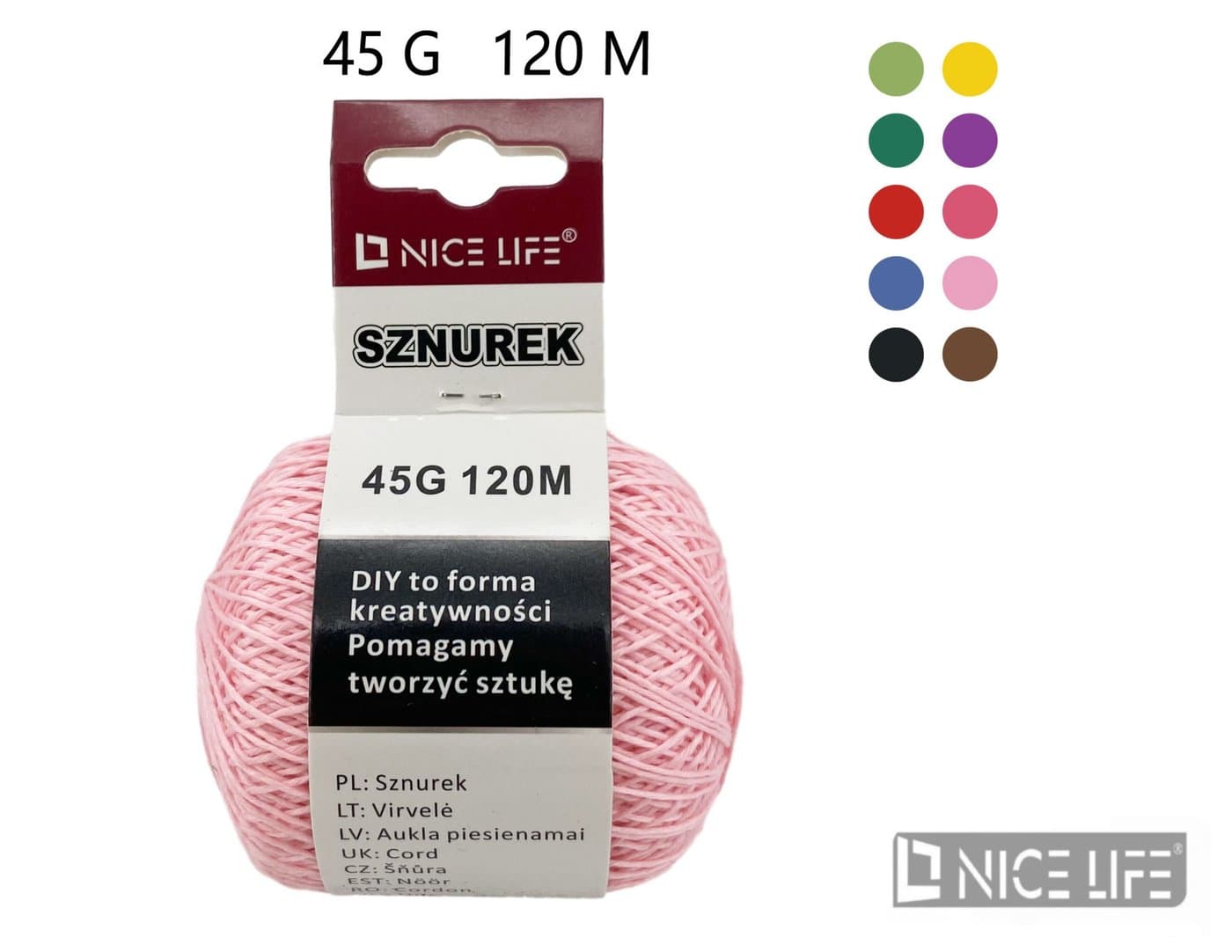 Linka wielokolorowa ciemnozielono-fioletowa