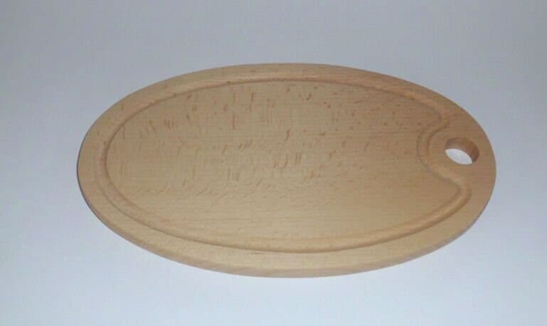 Deska drewniana owalna do krojenia i serwowania 30 × 17 cm