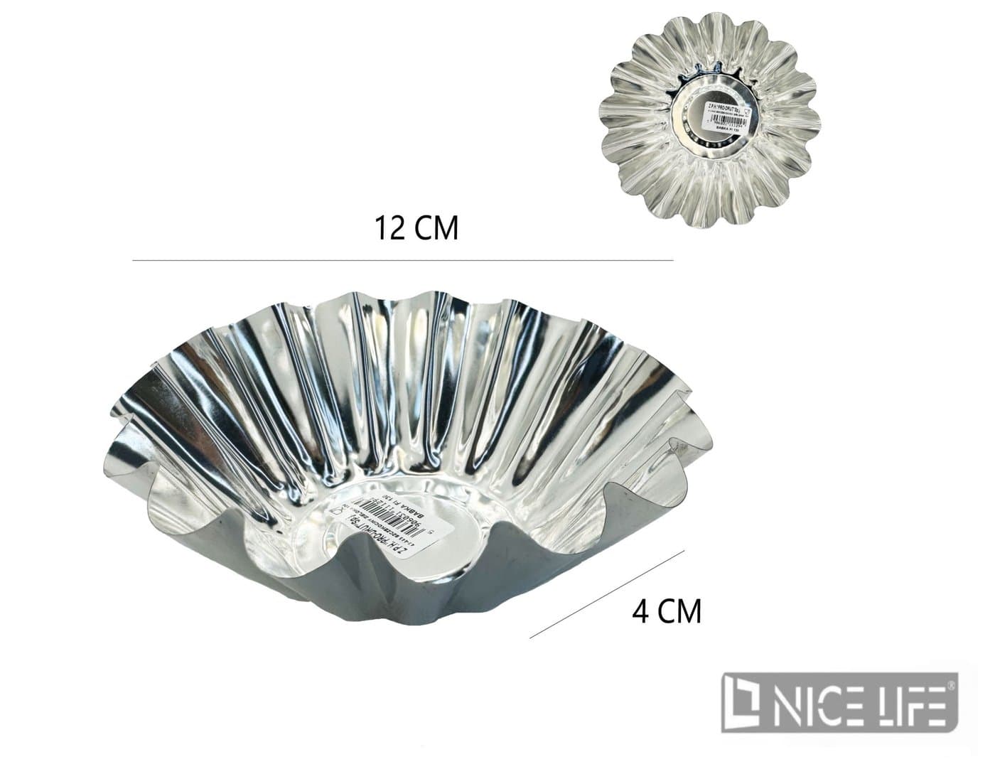Foremka metalowa karbowana do pieczenia 130