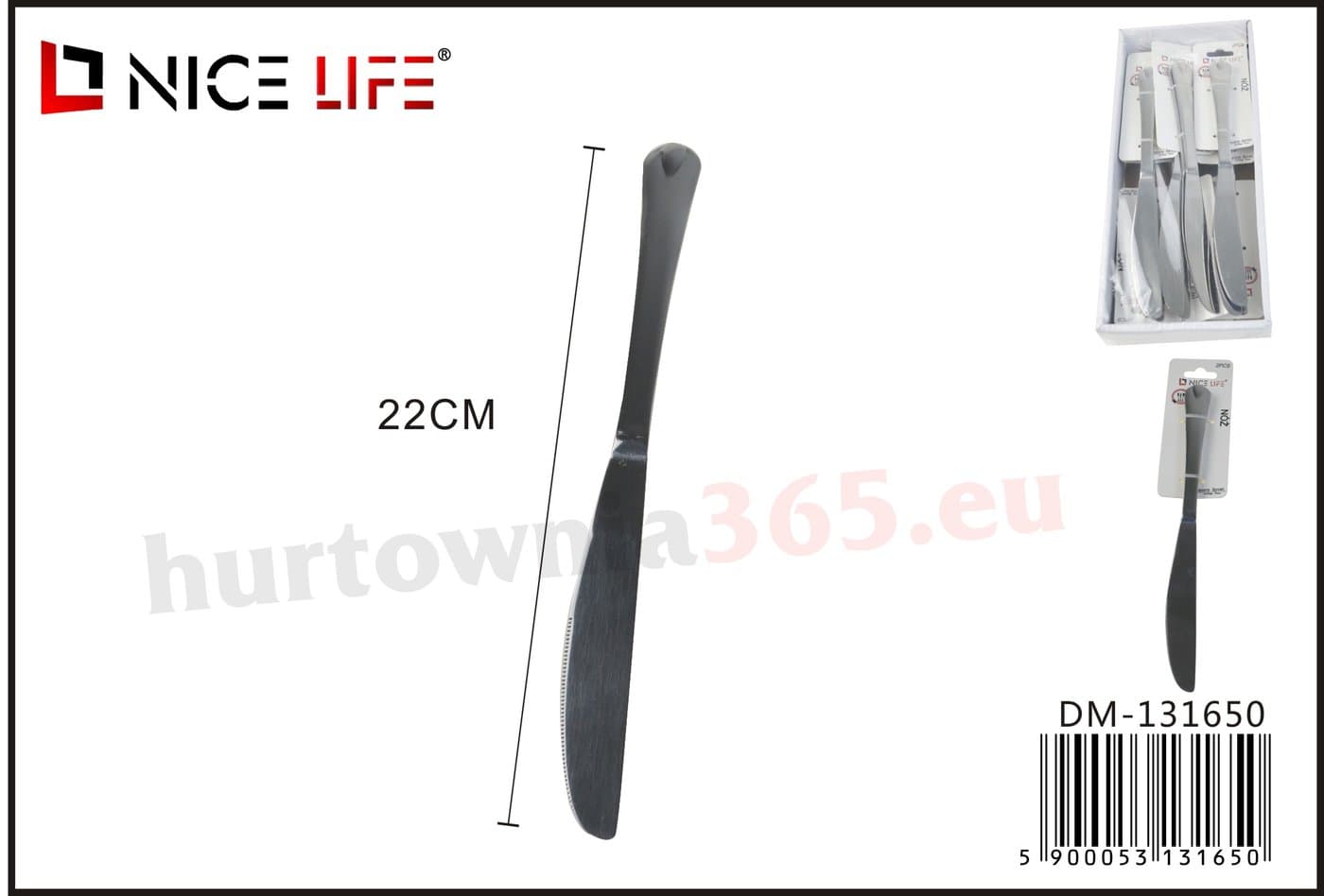 Nóż stołowy metalowy