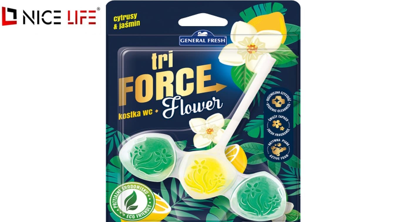 Kostka wc - Tri-Force Flower CYTRUSY JAŚMIN