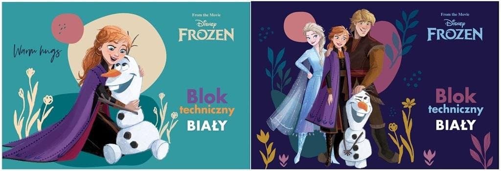 Blok techniczny biały A4/10k. FROZEN