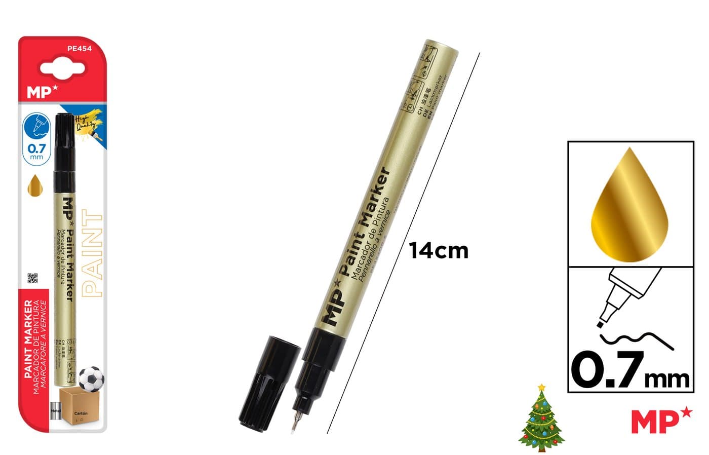Marker olejowy złoty 0.7mm