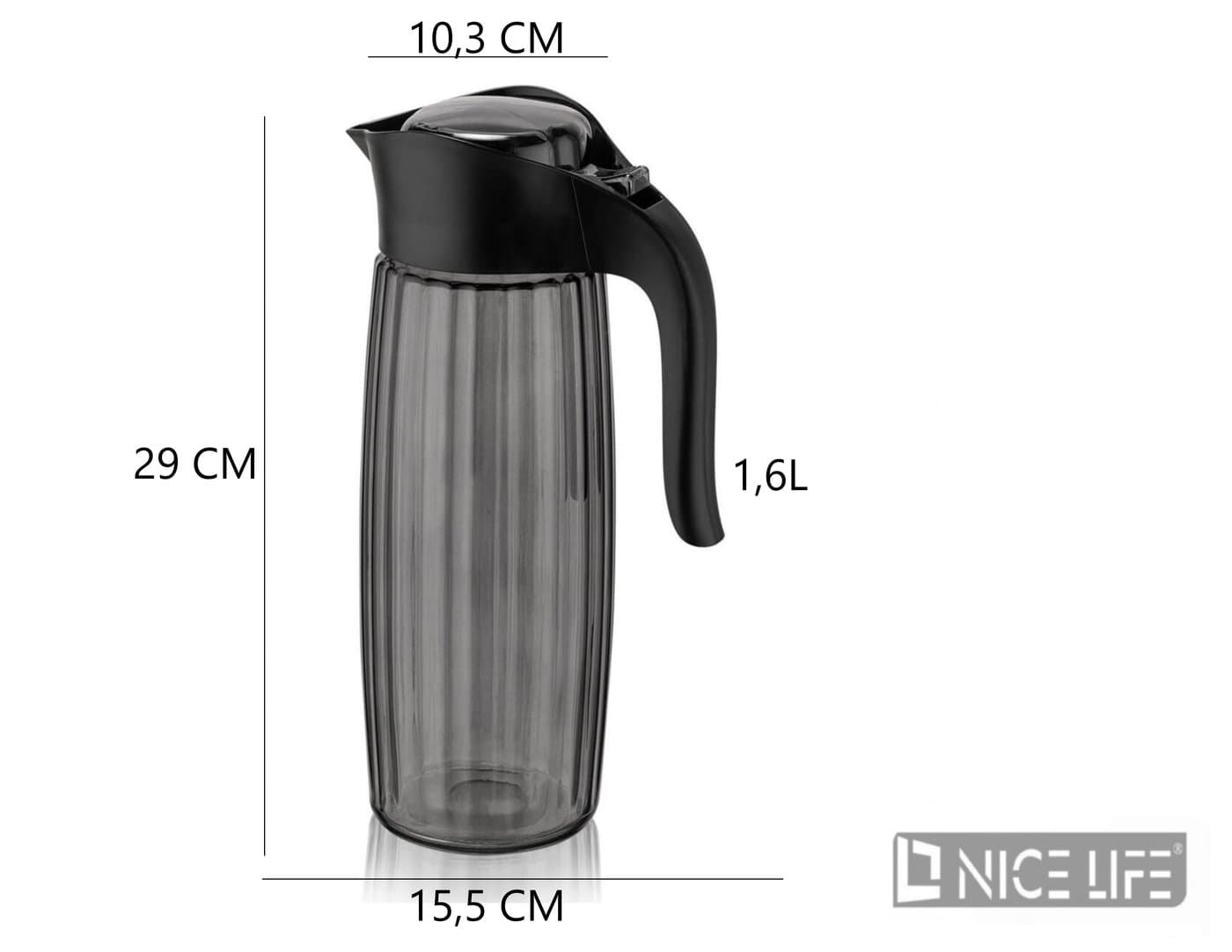 DZBANEK CZARNY 1,6L C-00309