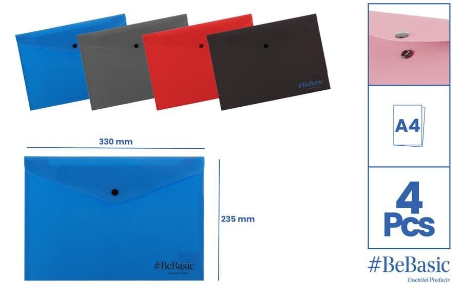 Teczka plastikowa A4 z zatrzaskiem
