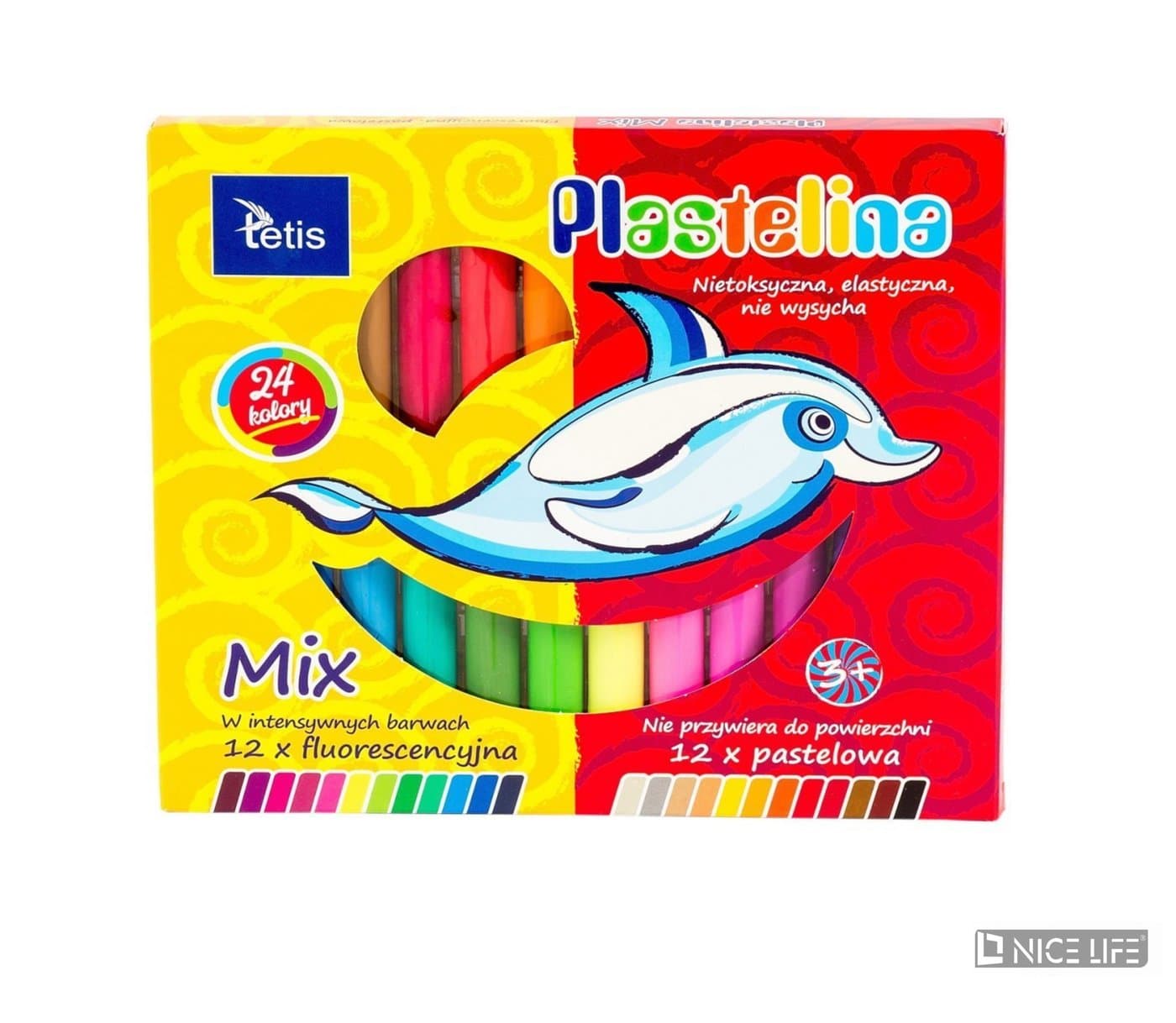 Plastelina MIX 15g 24kol. TETIS