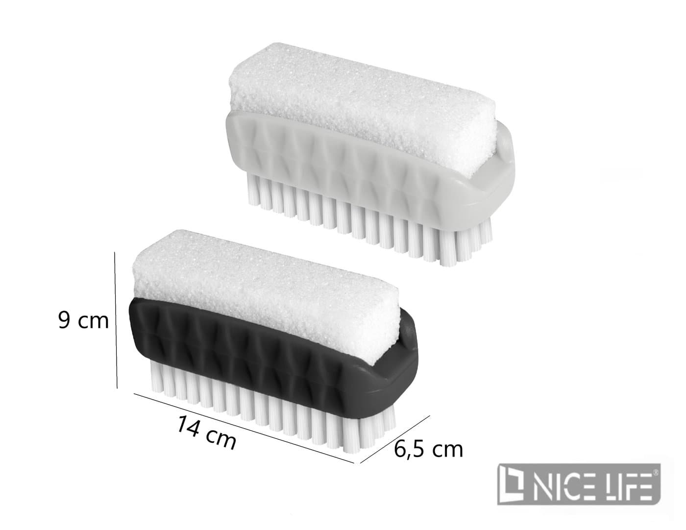 Szczotka do rąk z pumeksem, plastikowa