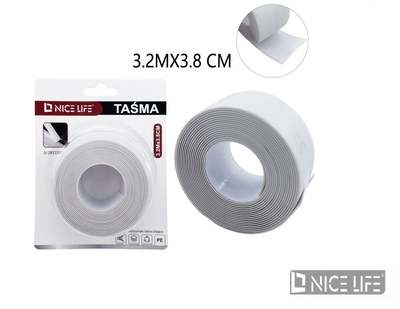 Taśma samoprzylepna szara