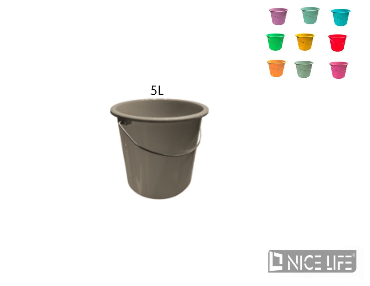 Wiadro Eco Line 5 l plastikowe