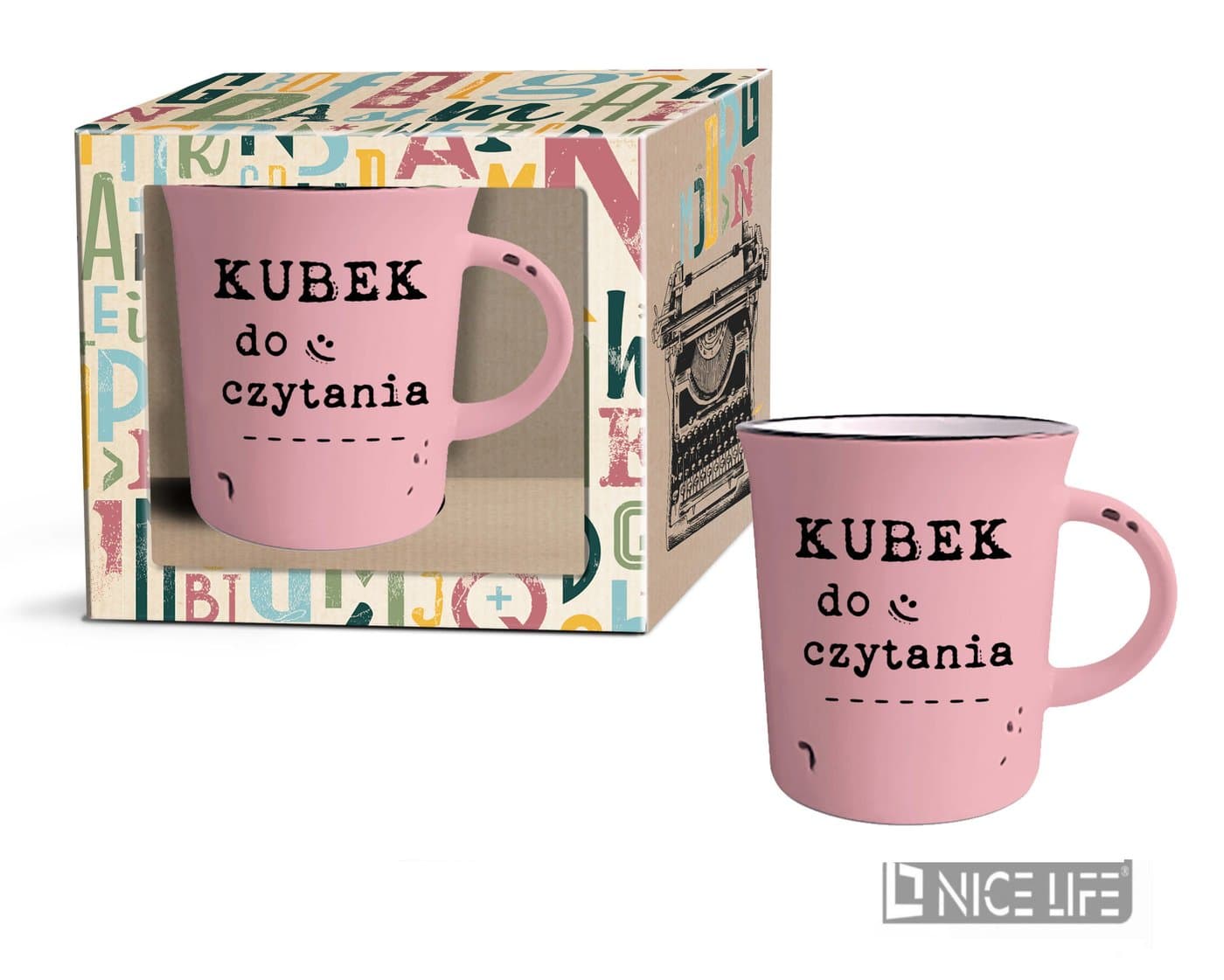 RETRO DRUK- Kubek Garnuszek 320ml KUBEK DO CZYTANIA