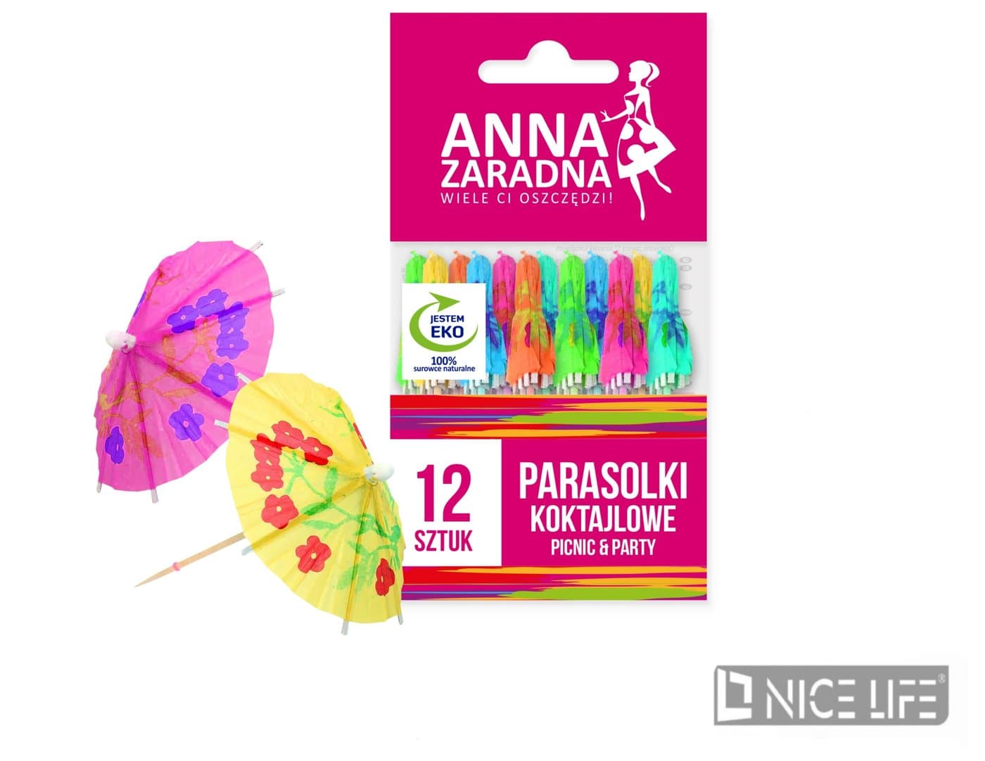 Parasolki koktajlowe 12 szt.