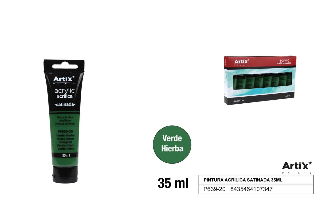 Farba akrylowa zielona trawiasta 35 ml