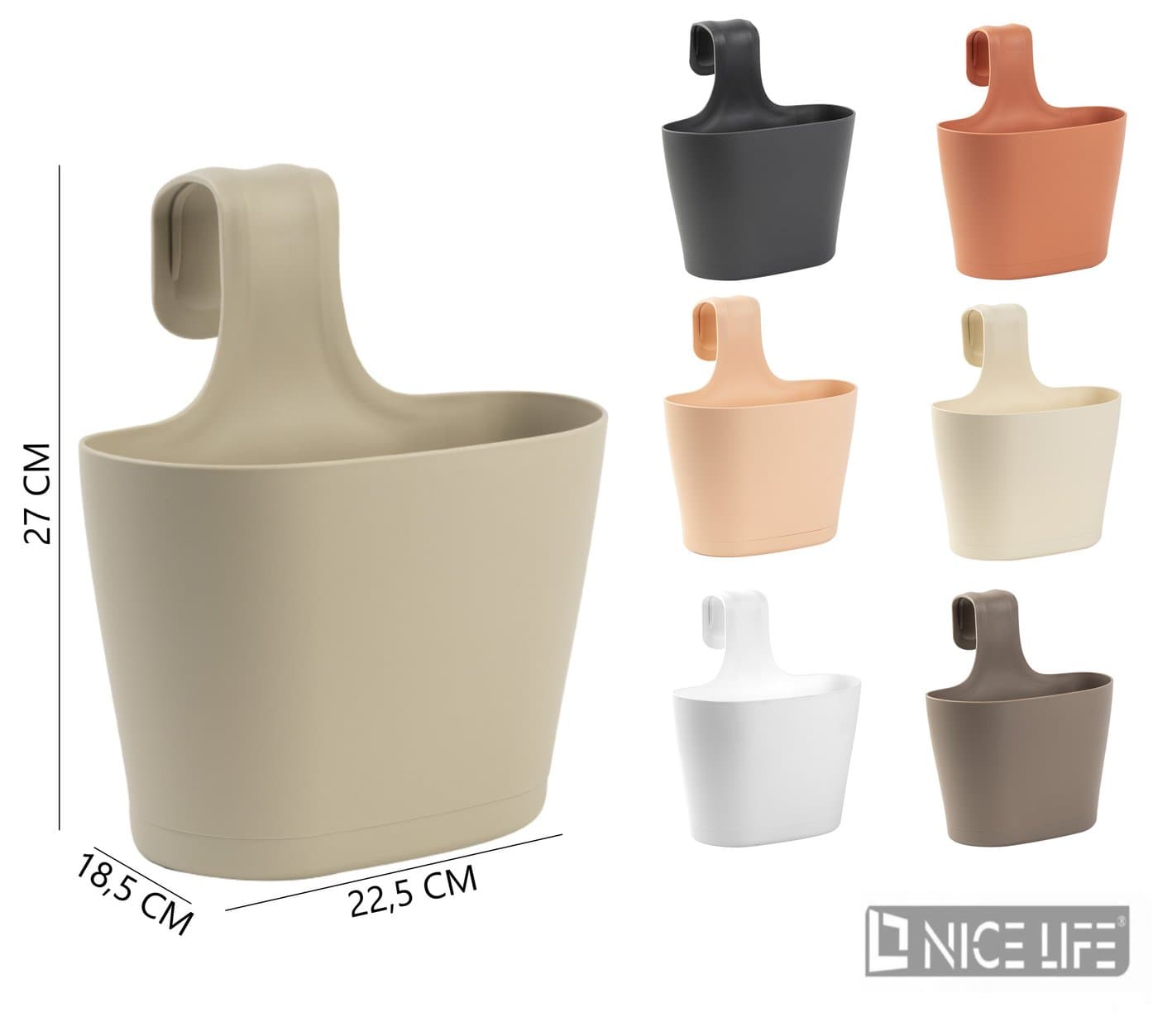 Doniczka plastikowa wisząca 2,8 l