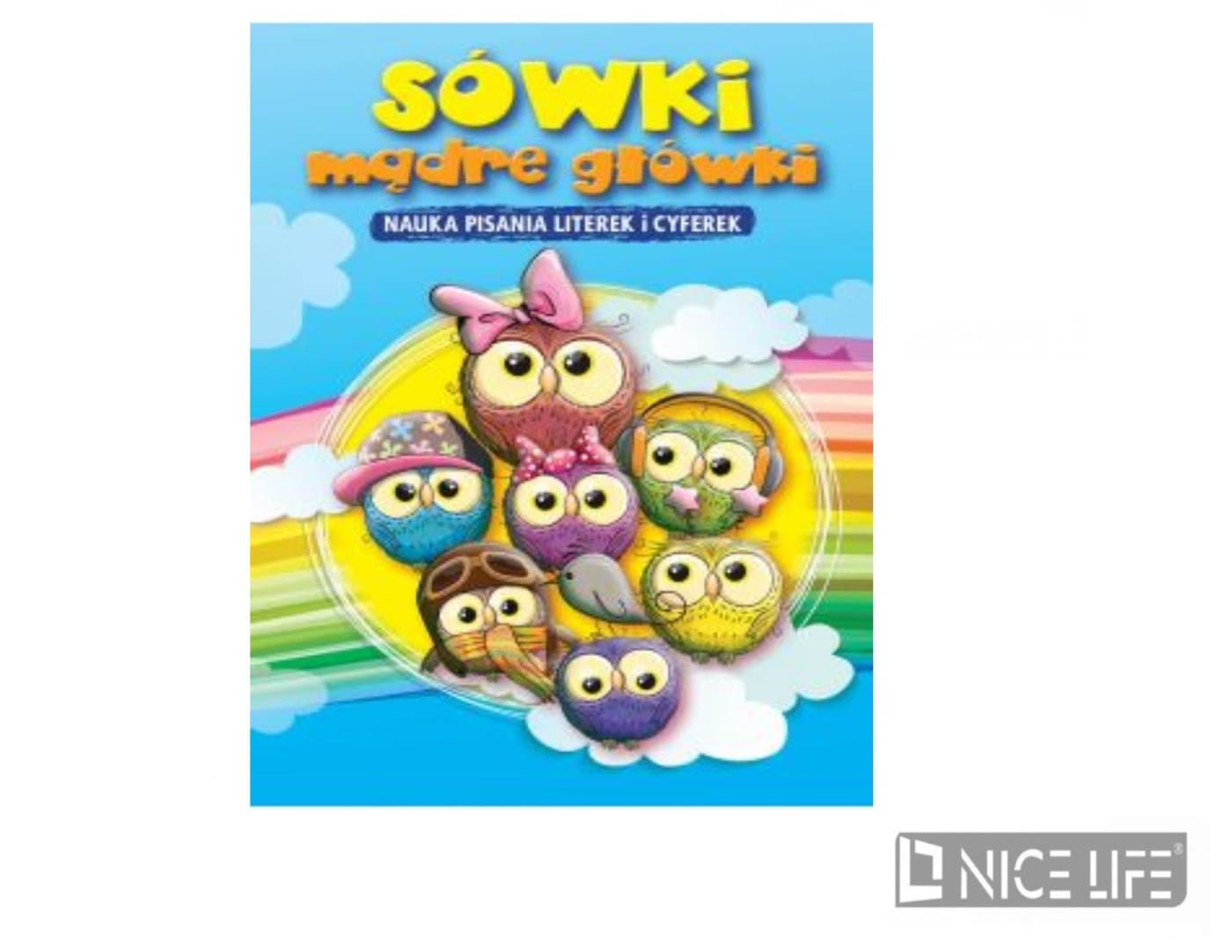 Kolorowanka - Sówki mądre główki