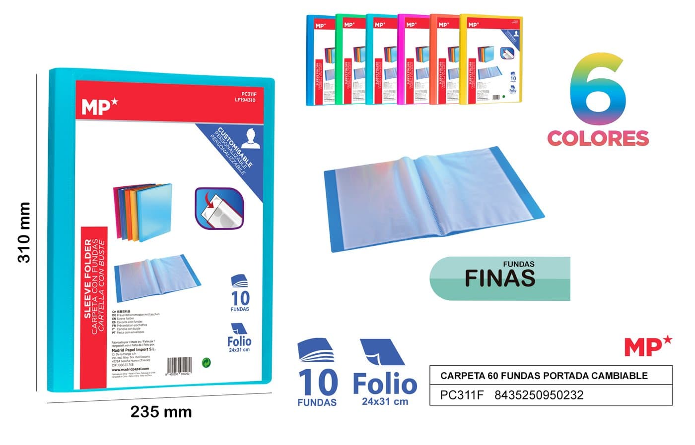 Teczka ofertowa plastikowa A4 z wymienną okładką