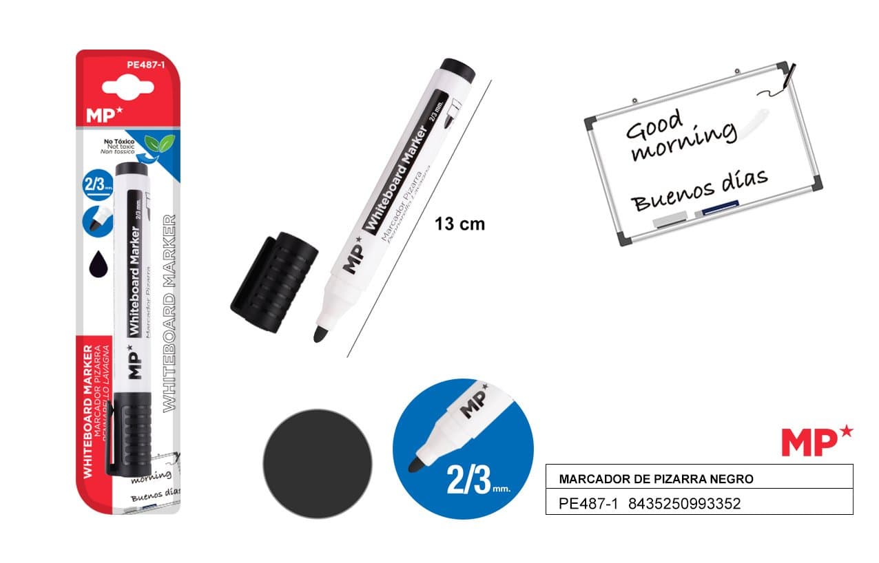 Marker do tablic czarny 2-3MM MP