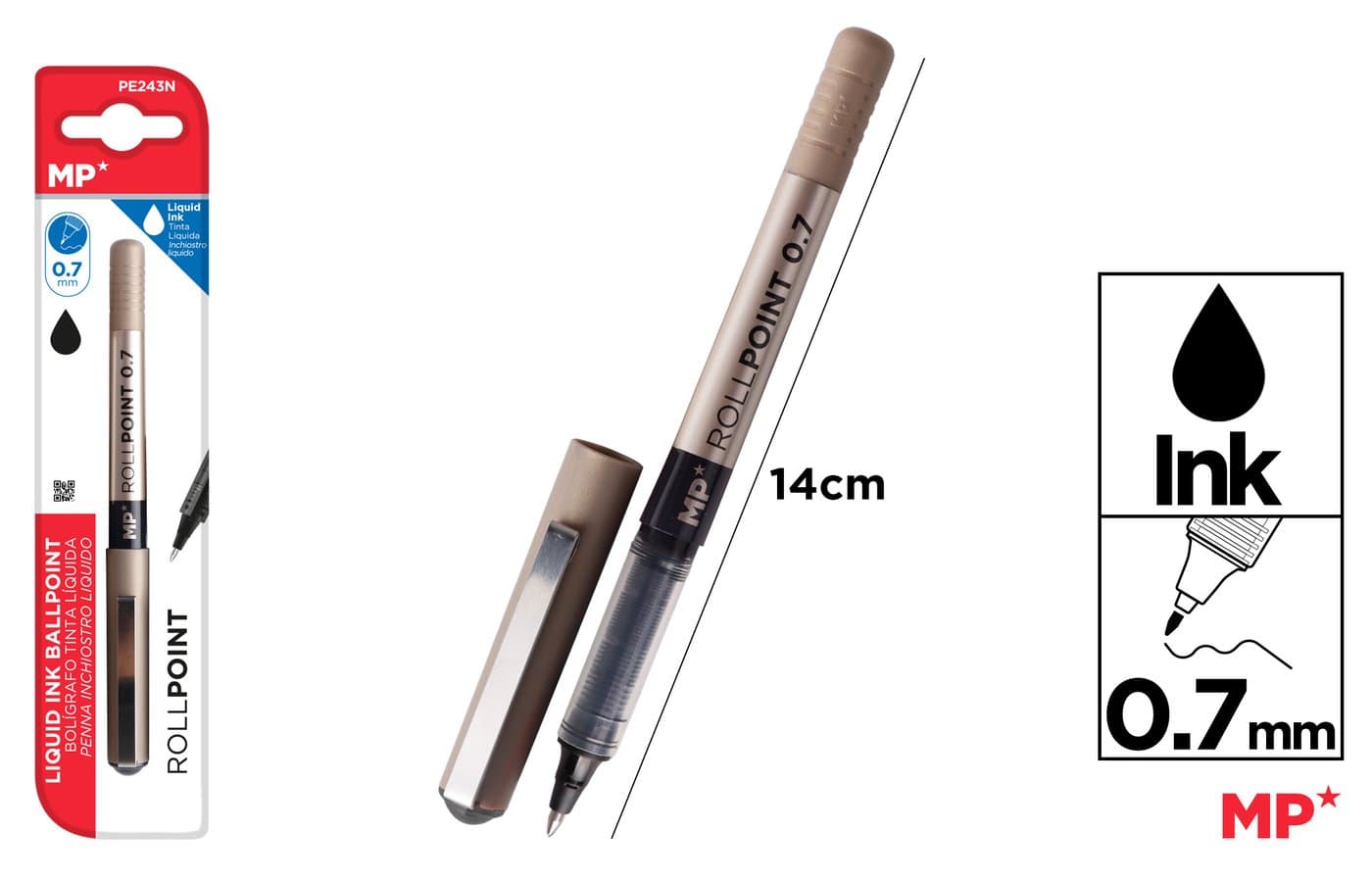 Cienkopis G7 0.7MM, czarny