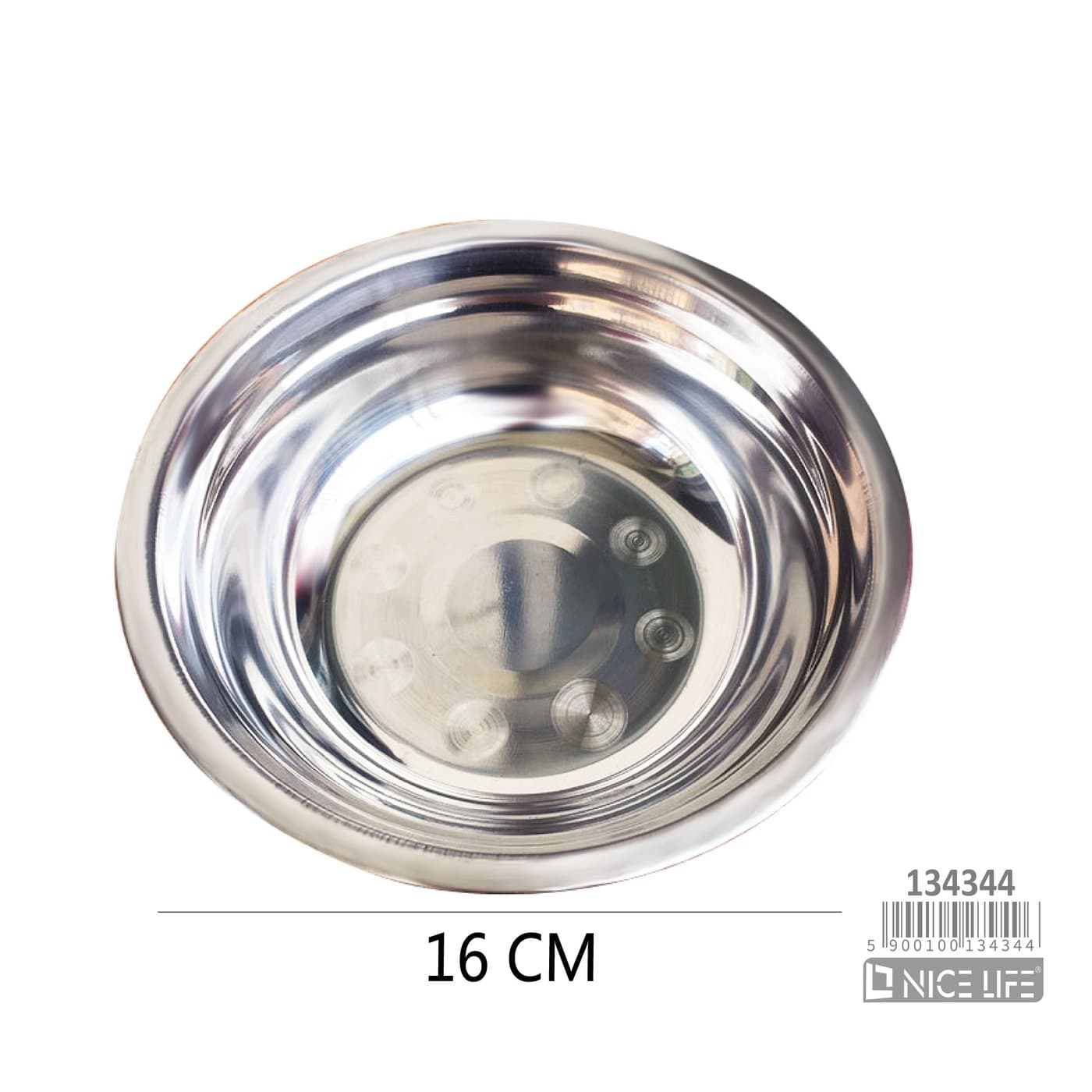 Miska metalowa srebrna