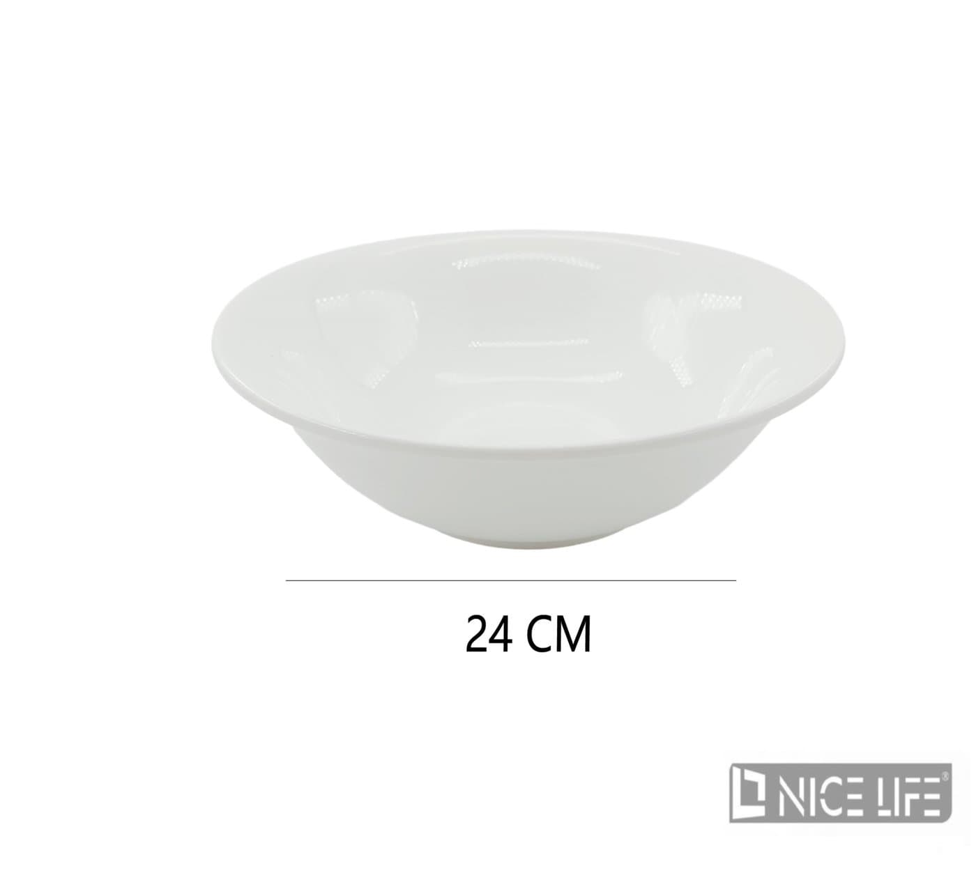 Miska ceramiczna biała okrągła