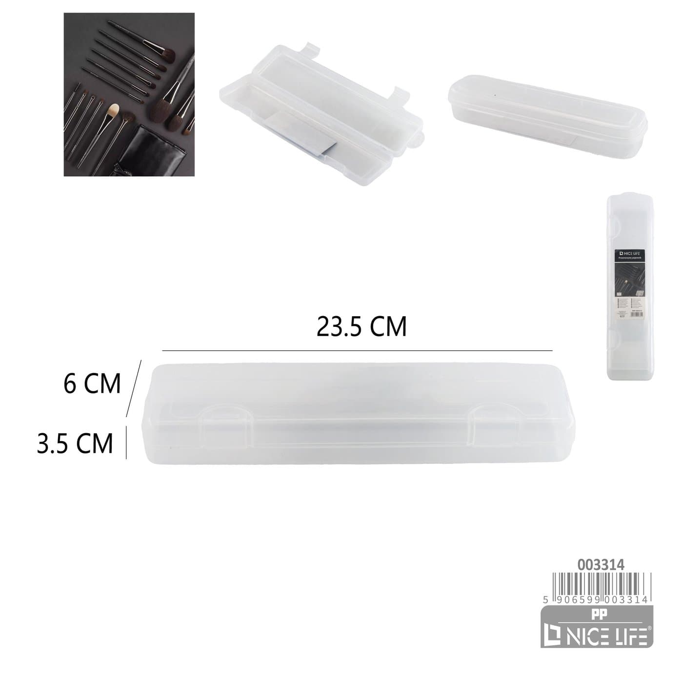 Etui na szczoteczkę do zębów plastikowe na zatrzaski