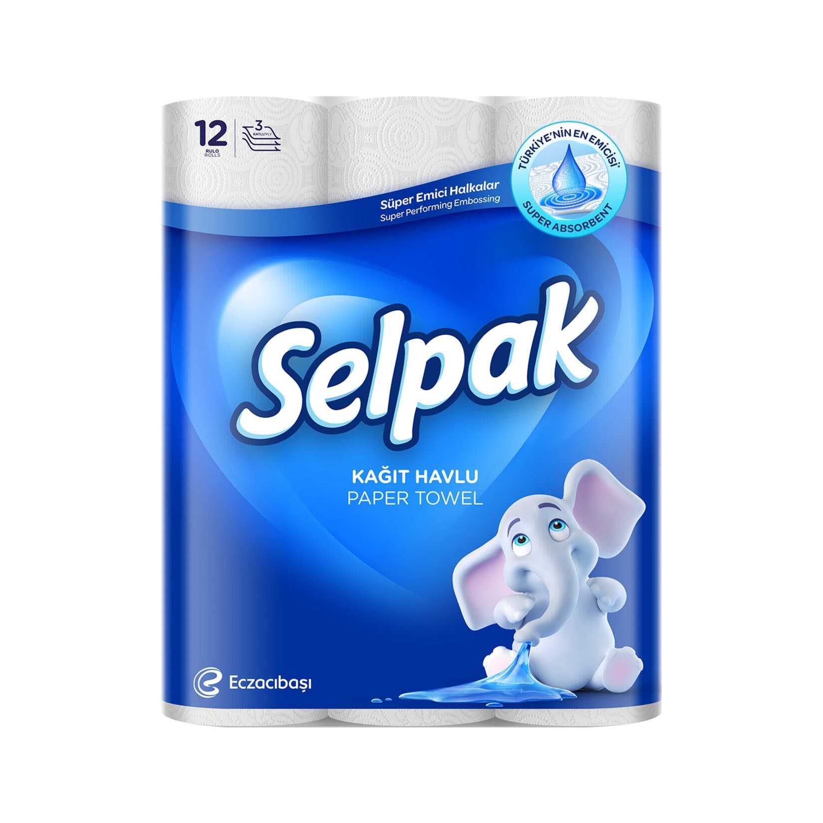 SELPAK ręcznik papierowy 12 rolek