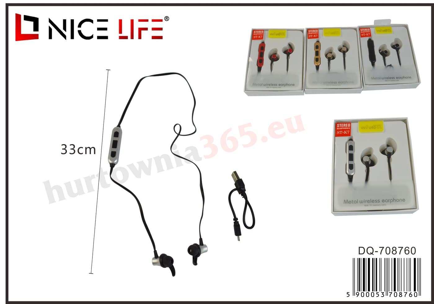 Słuchawki douszne z przewodem USB i panelem sterowania