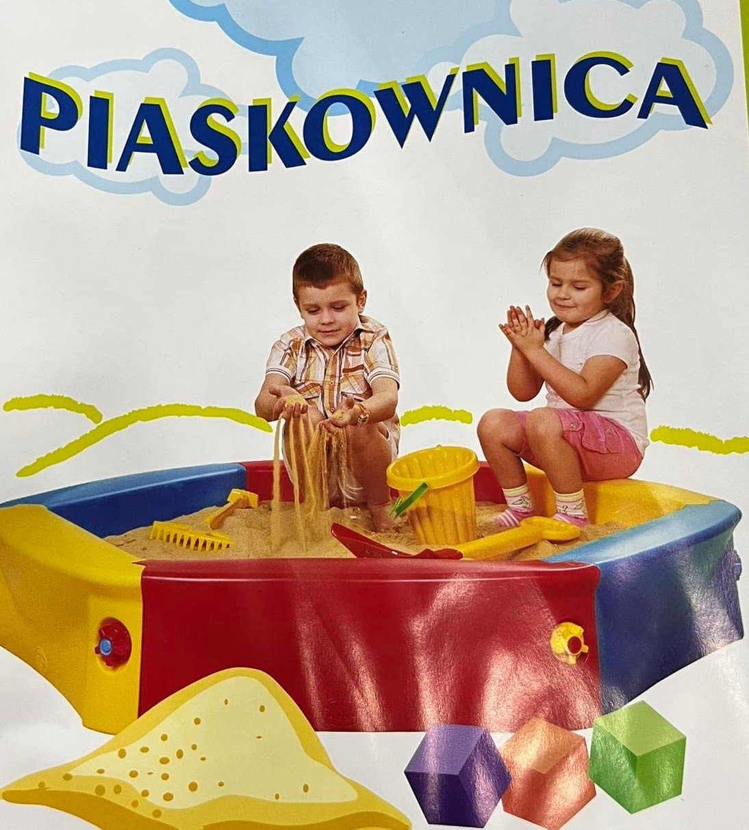 Piaskownica plastikowa kolorowa