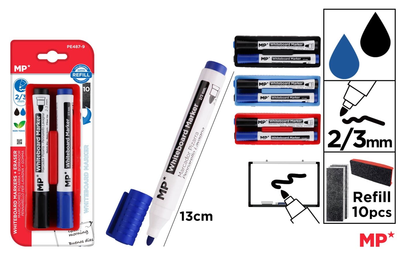 Marker do tablic z gabką
