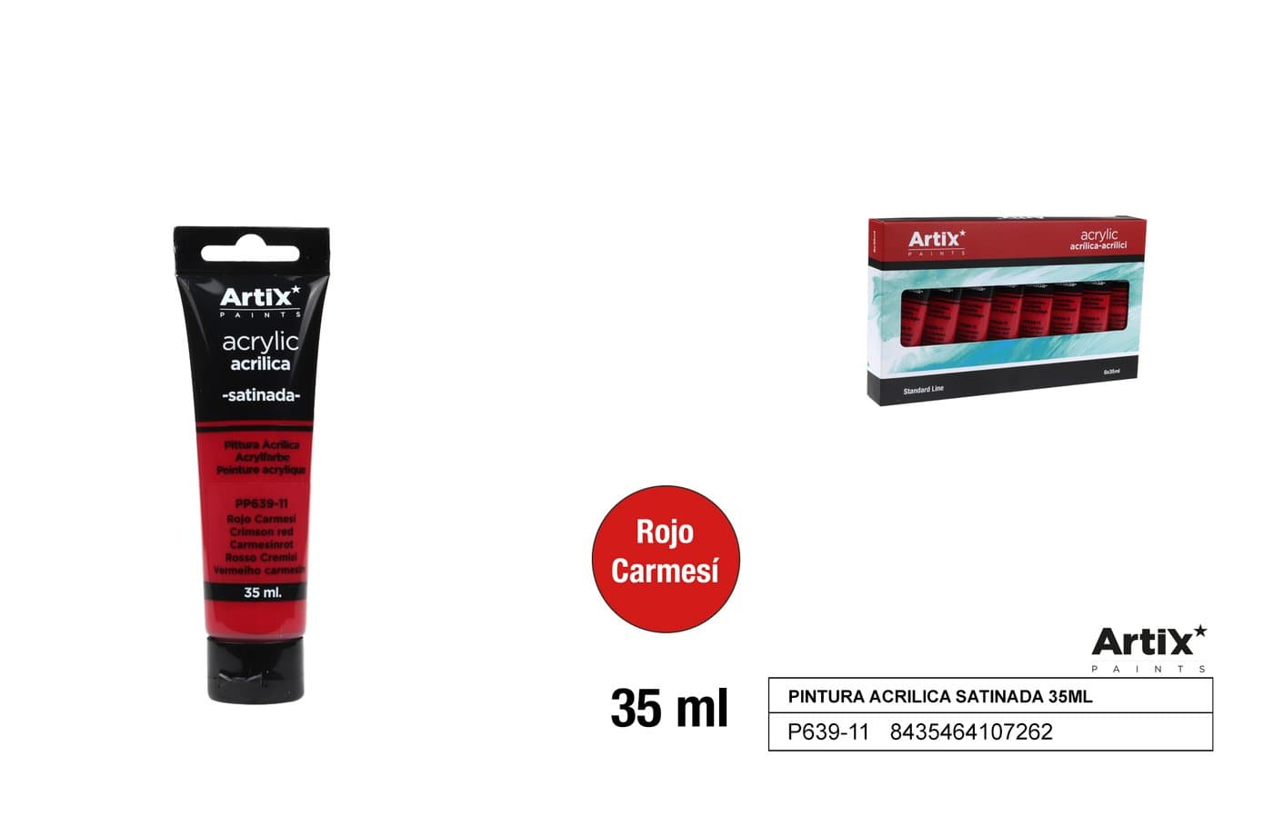 Farba akrylowa karminowa 35 ml