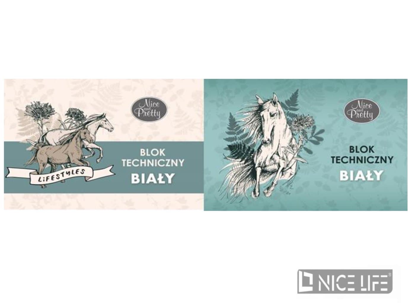 Blok techniczny biały A4/10k. - NICEPRETTY