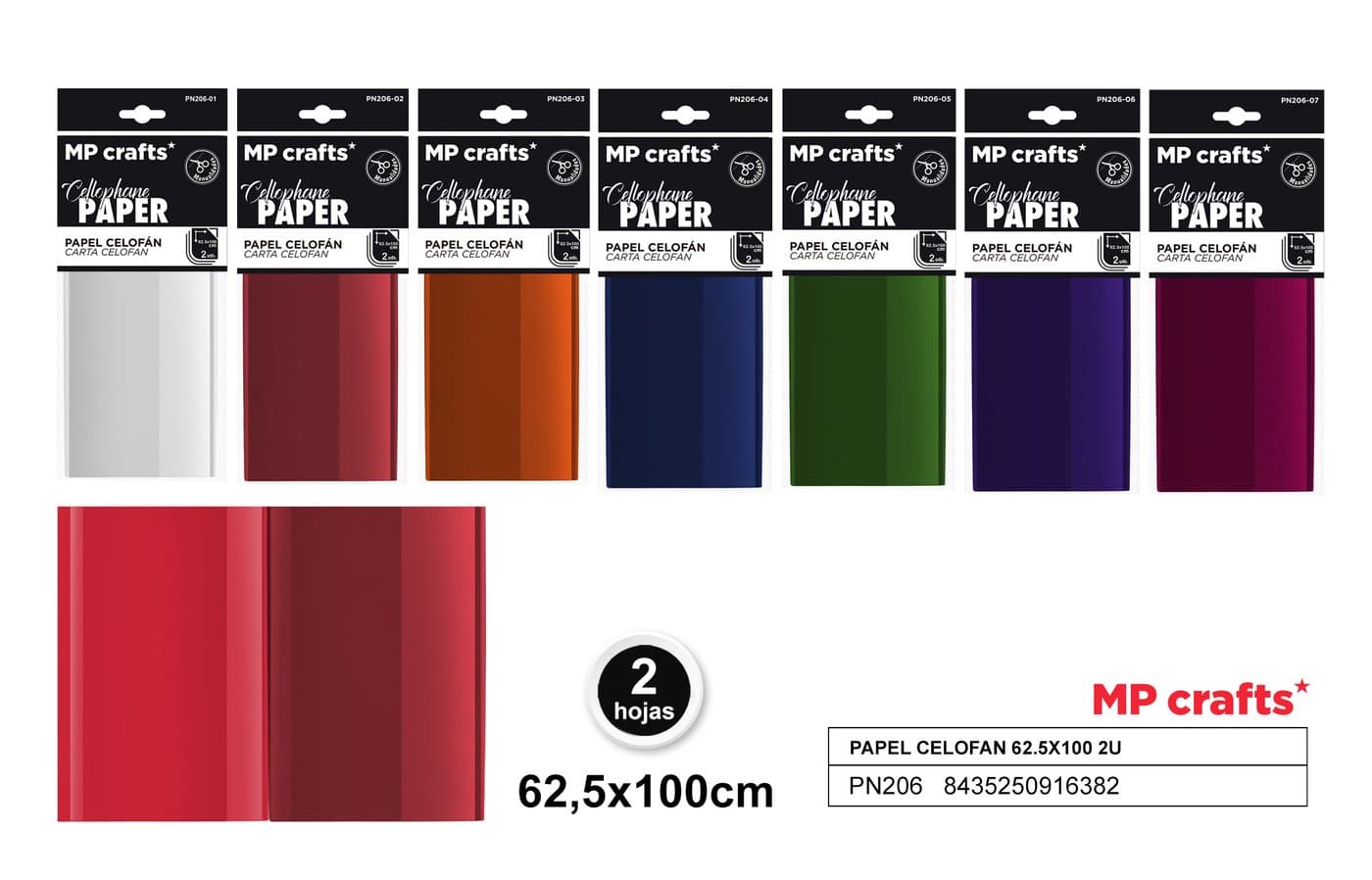 Folia celofanowa 62,5 × 100 cm