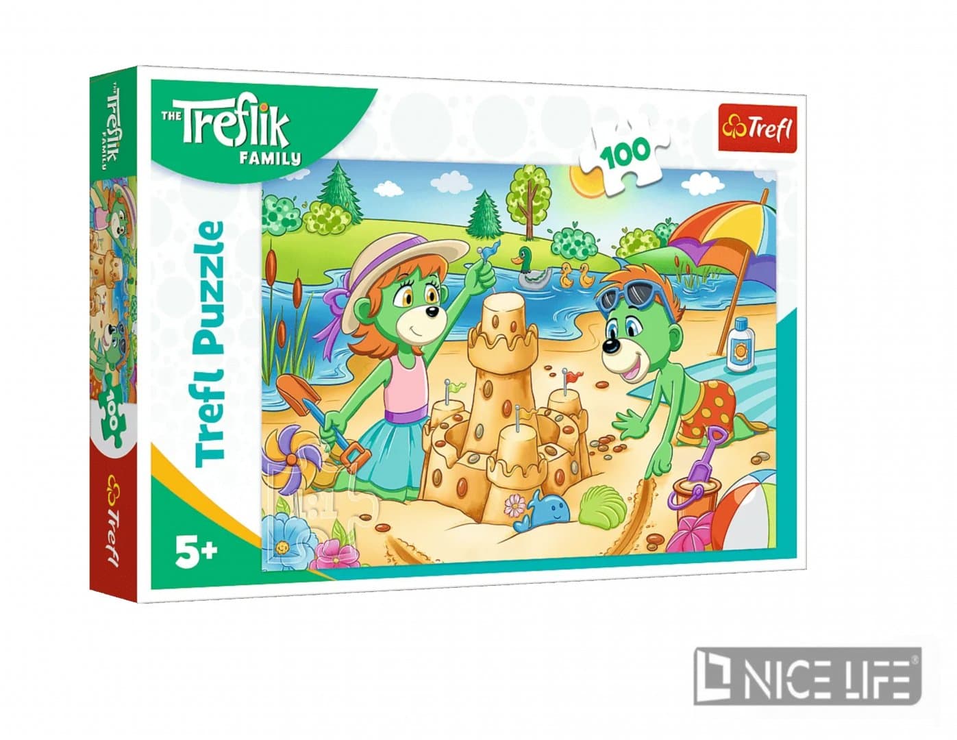 Puzzle z motywem plażowej zabawy zwierząt