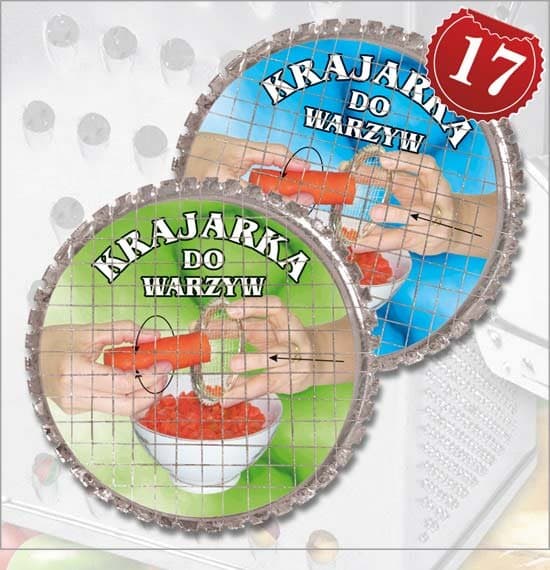Krajalnica do warzyw z grubą metalową siatką