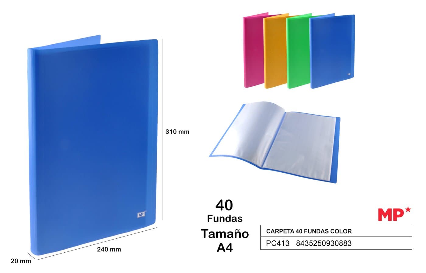 Teczka ofertowa z 40 koszulkami A4