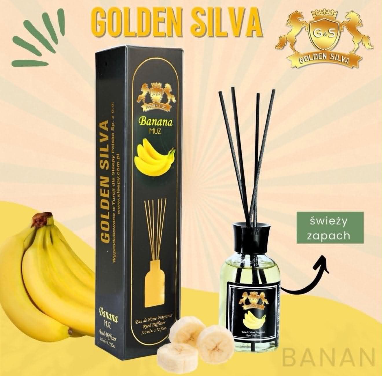 Odświeżacz powietrza patyczkowy o zapachu banana
