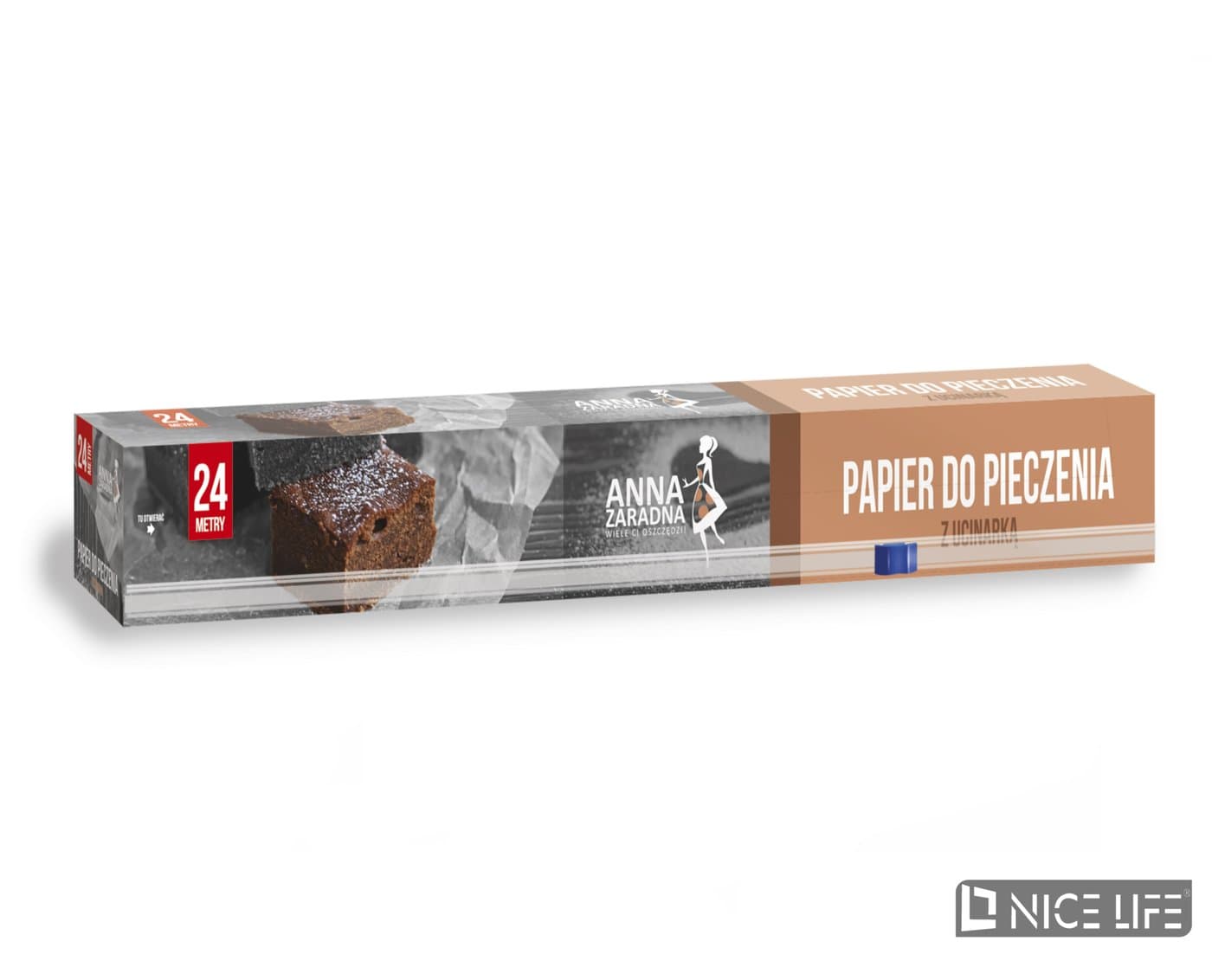 AZ Papier do pieczenia 24m brązowy box z ucinarką