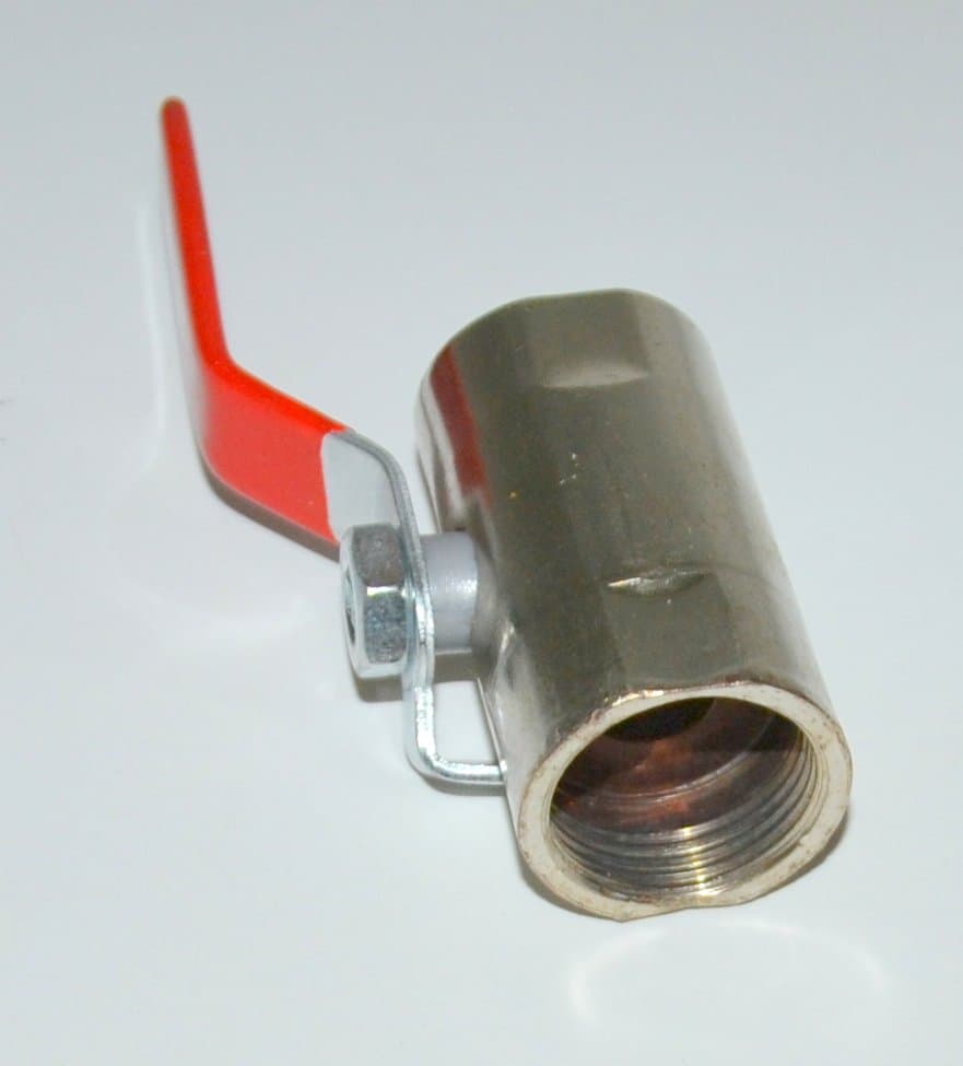 Zawór do instalacji wodnej metalowy srebrny