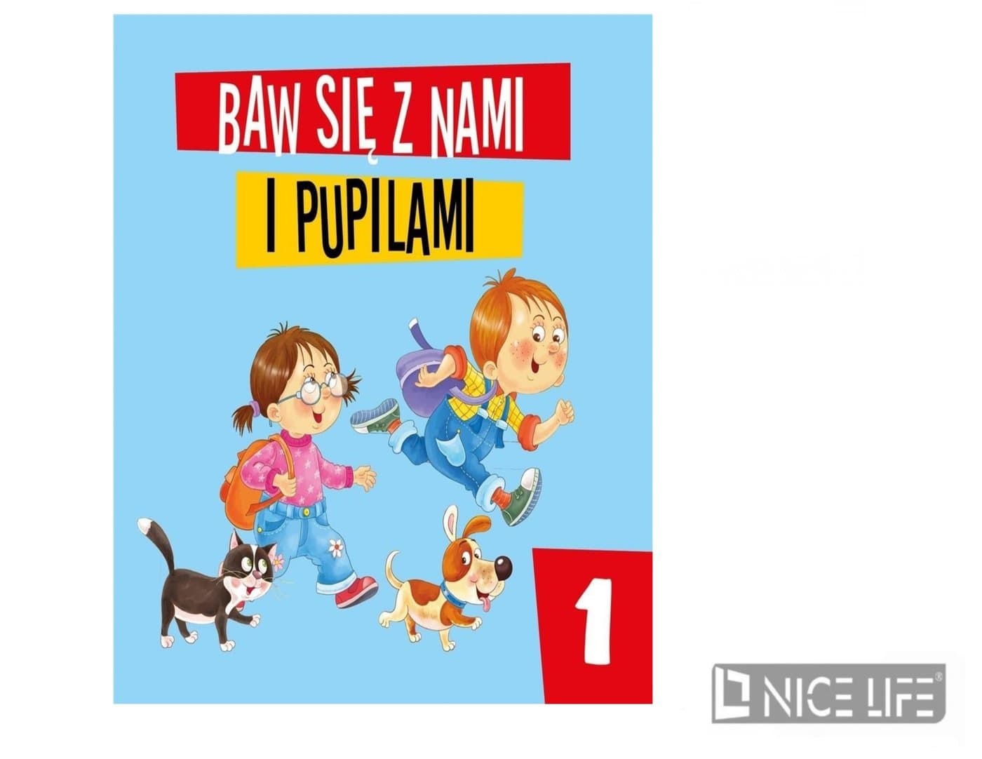 Kolorowanka z motywem dzieci i zwierząt domowych