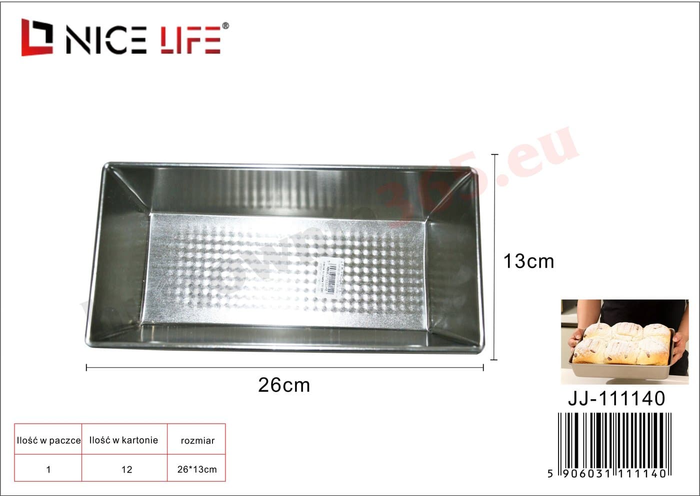 Blacha do pieczenia ciast metalowa 150 × 280