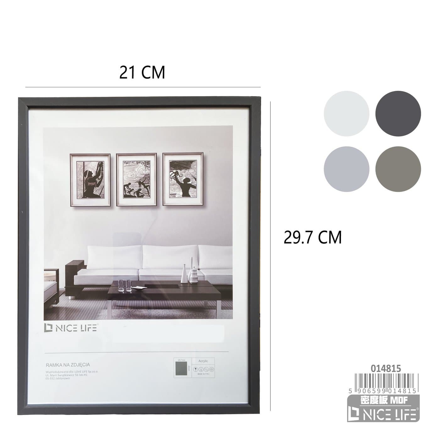 Ramka do ekspozycji fotografii w stonowanych kolorach